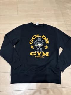GOLD'S GYM 薄手ブラック スウェット L