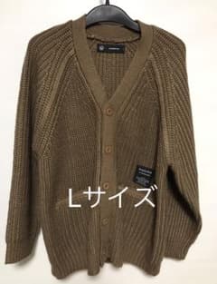 GU×アンダーカバー　ローゲージオーバーサイズ　カーディガン　L ブラウンのサムネイル
