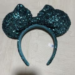 ディズニー　カチューシャ　スパンコール　グリーンのサムネイル