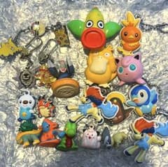 Pokemon 포켓몬 레트로 피겨 키 체인 메탈 매력 초기