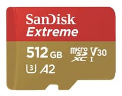 SanDisk Extreme microSD 512GB U3 V30 A2のサムネイル