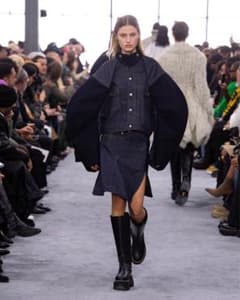 sacai 24 AW コレクション ウール デニム ドッキングブルゾン 美品 