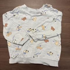 H&M 犬柄 スウェット トレーナー 90cm
