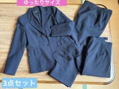スーツ レディース　3点セット15ABR（15号ゆったりサイズ）　LL XL黒のサムネイル