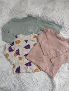 UNIQLO 、西松屋ベビー 長袖Tシャツ 3枚セット 80cmのサムネイル