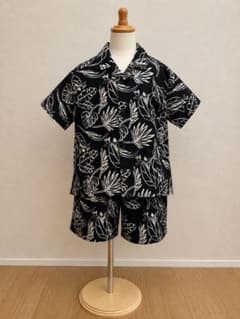 ZARA ザラ ボタニカル柄 半袖シャツ ショートパンツ セットアップのサムネイル