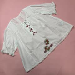 【美品】ピンクハウス 白 さくらんぼ刺繍 綿ローンブラウス 美品】ピンクハウス 白 さくらんぼ刺繍 綿ローンブラウス - メルカリ