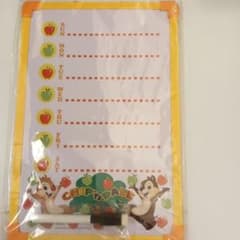 ディズニーチップとデール ホワイトボード 週間予定表