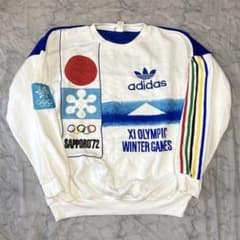 80s アディダス 札幌オリンピック 冬季五輪 スウェット 白 XLのサムネイル
