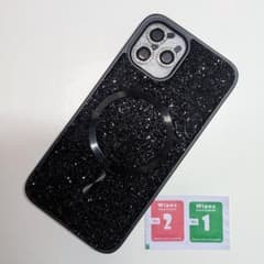 iPhone12pro MagSafe 対応 ケース ＆レンズカバー セット 黒のサムネイル