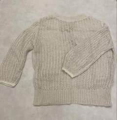 LILY BROWN 透け感レース編みニットのサムネイル