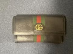 GUCCI 長財布 ブラック シェリーラインのサムネイル