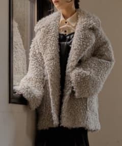 mideal poodle middle coat グレー(実物写真あり)のサムネイル