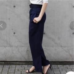 cinoh スリット　パンツ　ネイビー◆美品のサムネイル
