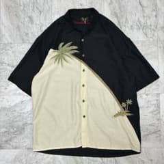 【美品】Bamboo Cay 半袖シャツ アロハ 開襟 刺繍 黒 2XL相当 美品】Bamboo Cay 半袖シャツ アロハ 開襟 刺繍 XL相当 黒 - メルカリ