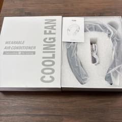 WEARABLE AIR CONDITIONER 首掛け扇風機 ネイビー - メルカリ
