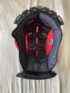 wins ジェットヘルメット用インナー 黒と赤　CR2のサムネイル