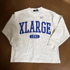 【新品】XLARGE KIDS 長袖カットソー 110cm ホワイトのサムネイル