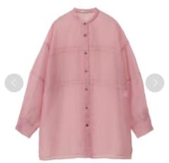 美品】CLANE クラネ スイッチシアーシャツ ピンク - メルカリ