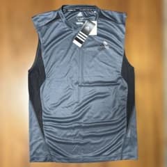 adidas CLIMALITE ノースリーブシャツ グレー Sサイズのサムネイル