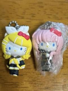 ボーカロイド ハローキティ ボールチェーン マスコット 巡音ルカ 鏡音