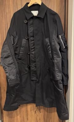 sacai ドッキングミリタリーコート SCM-035 サイズ2 美品】sacaiサカイ ドッキングミリタリーコート SCM-035 サイズ2