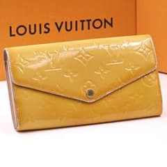 ルイヴィトン Louis Vuitton ヴェルニ サラ 長財布 イエロー - メルカリ
