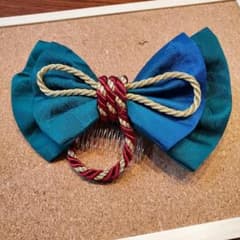 髪飾り⑤*グリーンリボンのサムネイル