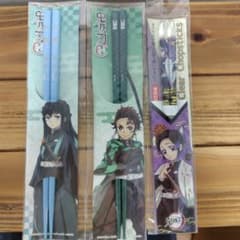 鬼滅の刃 時透無一郎 　竈門炭治郎　胡蝶しのぶ　箸　3本セットのサムネイル