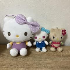 ハローキティ ぬいぐるみ マスコット 3点セットのサムネイル