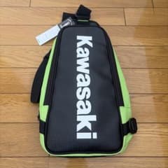 【新品未使用】Kawasaki 純正 ボディバッグ 黒×緑