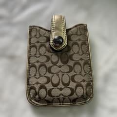 coach コーチ　シグネチャー柄　iPhoneケース　パスケース　カードケース