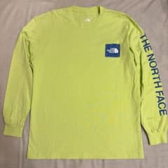 TheNorthFaceノースフェイスロンTカットソー袖プリント長袖Tシャツ黄緑のサムネイル