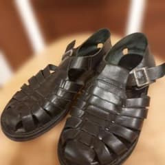 BRAND X レザー グルカサンダル ブラック メキシカン　サイズ9　ワラチ BRAND X レザー グルカサンダル ブラック メキシカン サイズ9 ワラチ