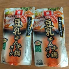 豆乳キムチ鍋スープ 600g✖2袋のサムネイル