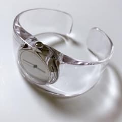 稼働　ISSEY MIYAKE O Watch 吉岡徳仁 クリア　バングル ISSEY MIYAKE WATCH イッセイミヤケ 時計 吉岡徳仁 オー O オー