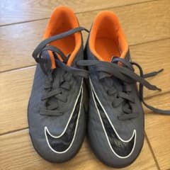 NIKE サッカーシューズ スパイク グレー オレンジのサムネイル