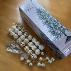 150cmニトリクリスマスツリー　オーナメントセット