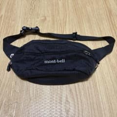 mont-bell ボディバッグ ウエストポーチ ブラック 破損ありのサムネイル