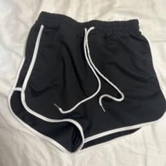 パイピング ショートパンツ ブラック XSのサムネイル