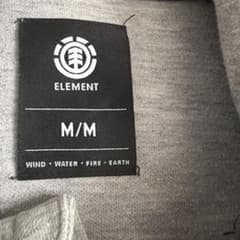 ELEMENT ジップパーカー グレー メンズ Mのサムネイル
