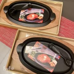 【南部鉄器】ステーキ皿 鉄板セットのサムネイル