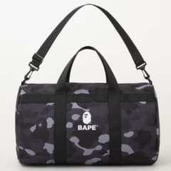 雑誌付録】A BATHING APE ブラックカモ柄 大容量ダッフルバッグ - メルカリ