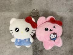 チェゴシム×サンリオ うさゴシム×キティ ペアマスコット ぬいぐるみキーホルダーのサムネイル