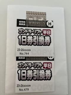 ウイングヒルズ白鳥リゾート　スキー場　平日ゴンドラ.リフト1日券のサムネイル