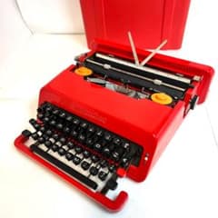 タイプライター オリベッティ バレンタイン、動作良好、スペイン製