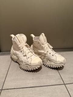CONVERSE ランスターモーション　厚底　オールホワイトのサムネイル