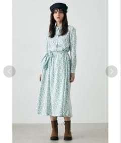 MOUSSY 小花柄ロングワンピース前ボタンのサムネイル