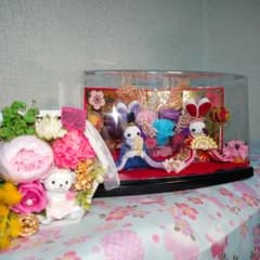 1足早め✦お内裏様＆お雛様…可愛いひな祭り…ブリザーブドアレンジ①