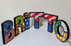 Romero Britto BRITTO 文字オブジェ ポップアートのサムネイル